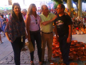 Ciudadanos concejala en inauguración Feria Cerámica (25-06-2015)