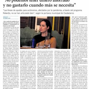 María Cruz Lucas Crespo: "No podemos tener dinero ahorrado y no gastarlo cuando más se necesita"