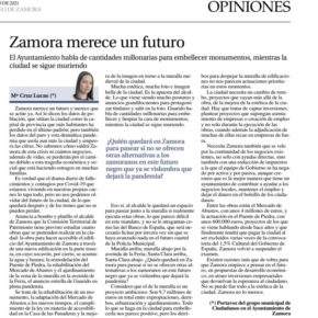 "Zamora merece un futuro"