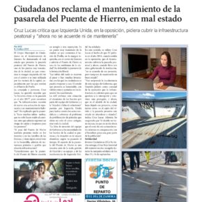 Ciudadanos Zamora denuncia el mal estado de la pasarela del Puente de Hierro